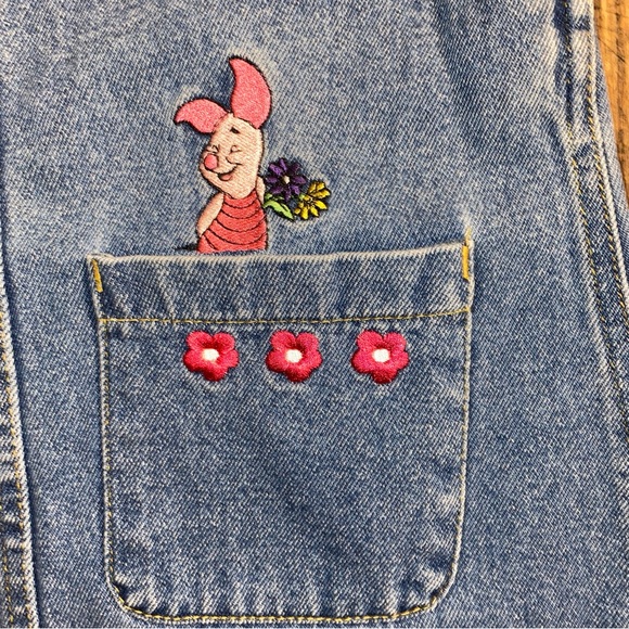 Vintage Pooh 100 acre collection featuring Pooh & Piglet dress size 7/8 - Picture 4 of 6